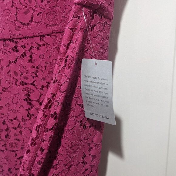 Nwt Chelsea 28 | Magenta lace midi dress - Picture 7 of 10